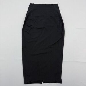 Lululemon Nulu Slim-Fit High-Rise Pencil‎ Skirt Womens 4 Black Stretch Midi